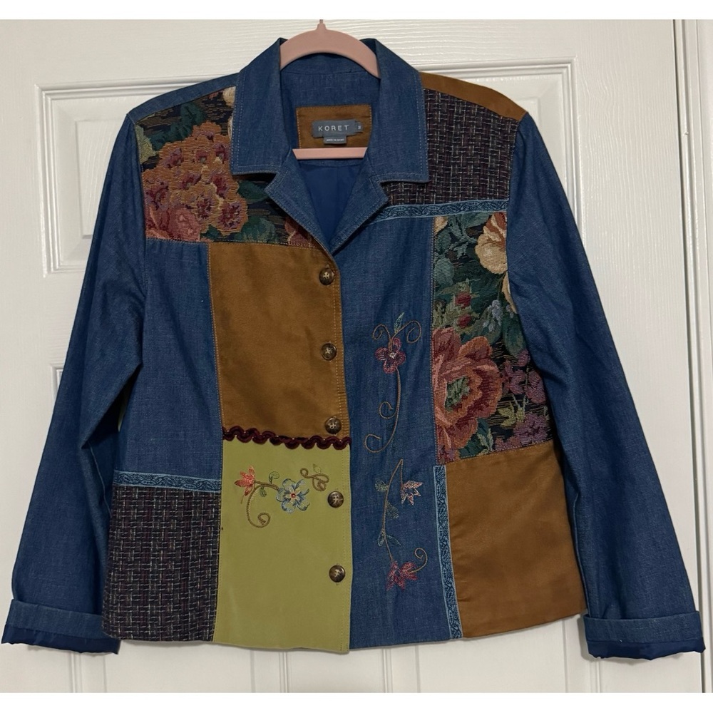 Vintage Patchwork Lightweight Jacket - image 4
